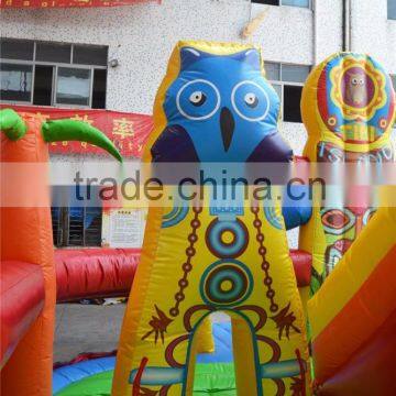 Tiki Island Inflatable Playground Obstacle Fun City for Sale photo-3
