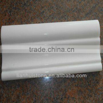 pure white marble grade a boder line design