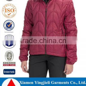 Good performance ripstop shell fabric brushed tricot-lined collar best down jacket women's                        
                                                                                Supplier's Choice