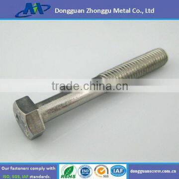 half thread carbon steel hexagon head