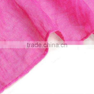 Butterfly Tassel Plain Color Most Popular Cute Scarf Cotton photo-6