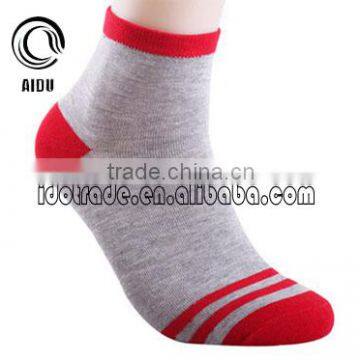 2014 Wholesale Tube Gray Men Sport Cotton Colored Custom Design Socks Mens Socks Ankle Socks