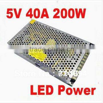 5V 40A CE ROHS UL led display screen ac/dc power supply