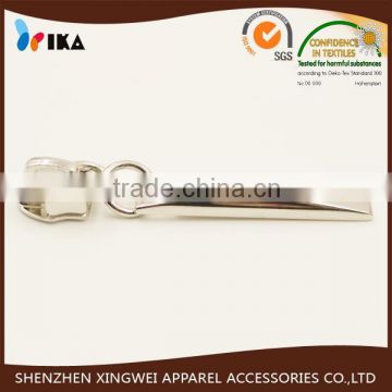 zinc alloy metal novelty zipper slide for garment