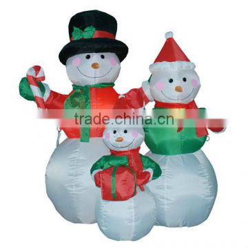 inflatable christmas snow man with light inside ( 3pcs per set)