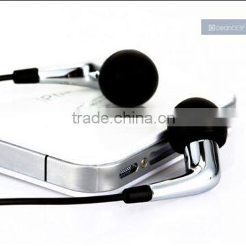 high end custom logo in-ear headphone for iphone 5