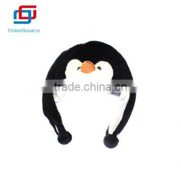 Cute Funny Penguin Shaped Plush Winter Hat