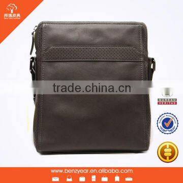 Hot Selling Genuine Leather Man Small Style Leather Sling Shoulder Bag