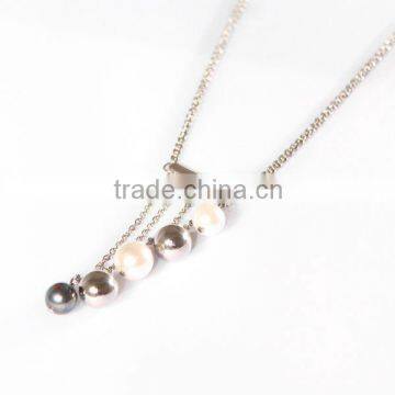 2013 new design products pearl dropped chain necklace vners