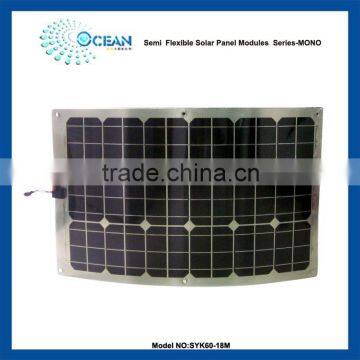 bendable solar panel for car use 60w soar pv panels