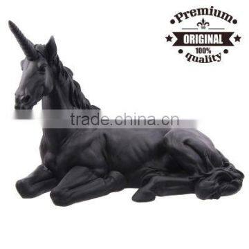 polyresin black unicorn garden ornaments