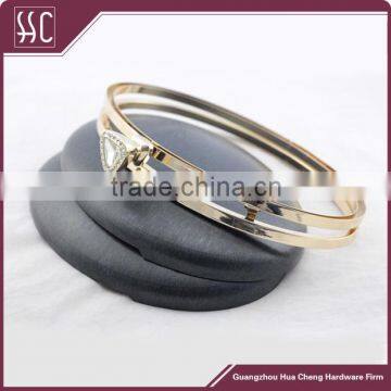 High Quality Oval Shape Bag Clutch & Metal Box Purse Frame With Crystal photo-5