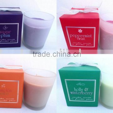 Scented soy wax candle