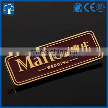 gold plating metal custom product label