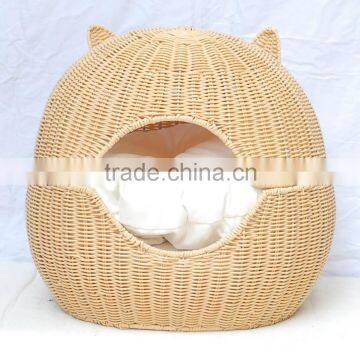 Factory Direct Price Pet Products Rattan two in one Cat Bed