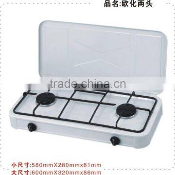 double burner gas stove