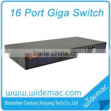 16 ports Gigabi Unmanaged 10/100M/1000M Etherent Switch /OEM/ODM(WD-1016G)