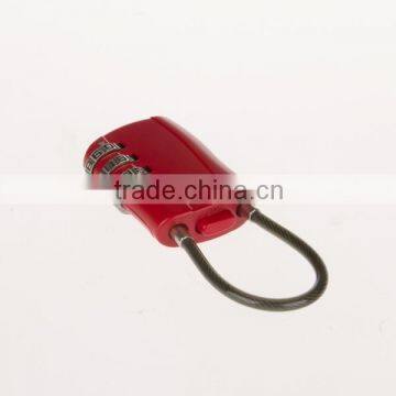 Travel Luggage Combination Cable TSA Lock, 3-dial Combination TSA Padlock,3 Digital Combination TSA Lock photo-5