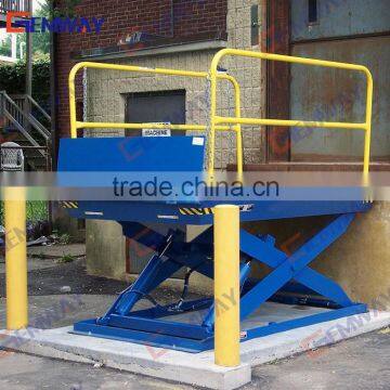 Hydraulic loading dock lift for container