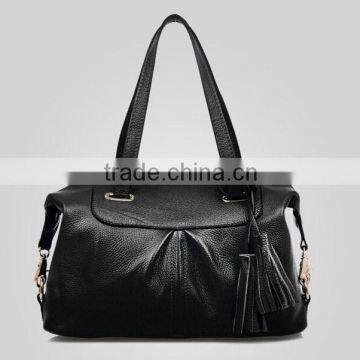 Custom Royal Women Leather Extra Large Tote Bag With Zipper Pocket photo-2
