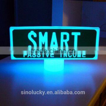 BLUE 3D Acrylic LED light display sign