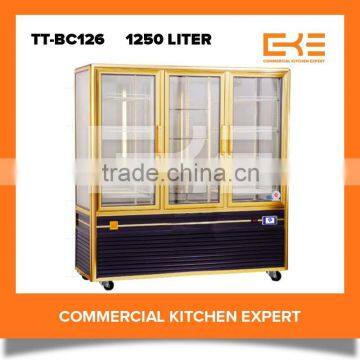 3 Doors Display Showcase Refrigerator / Drinks Display Fridge / Beverage Glass Display Refrigerator