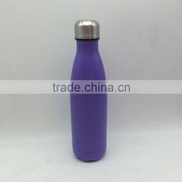 USA best seller 500ml Stainless steel bottle/painting insulated bottle/ vacuum purple water drinking bottle with purple painting
