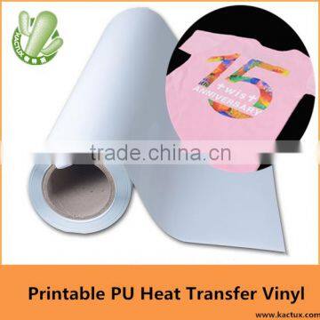 White PU Heat Transfer Printing Film For T-shirt & shoes, Clothing application