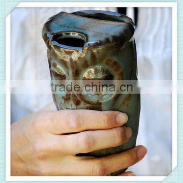 ceramic travel mug handmade eco friendly owl coffee mug