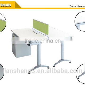 Latest Stlylish Office Table Design Office Partition Double Side Computer Table for 2 Person photo-3