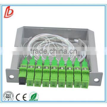 Wholesale insertion SC apc 1*8 Fiber optical splitter, FTTH 1*8 SC apc optic fiber splitter