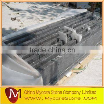 Blue limestone bullnose window sills