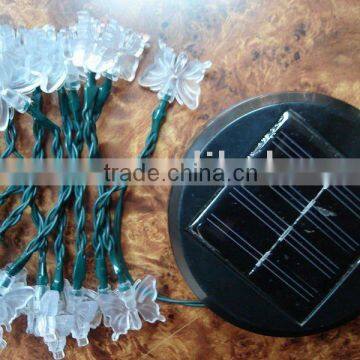 solar string light/LED decoration light with clear butterfly