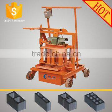 manual concrete block machine QMJ2-45 Small mobile brick maker/Hollow Brick Making Machine