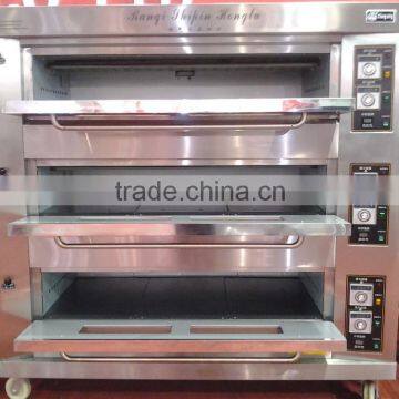 Bakery Equipment Stainless Steel Material 3 Layer Gas Oven With 9 Trays photo-4