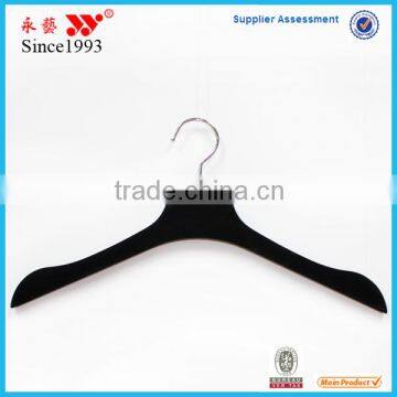 Black Thin Flocking Dress Plastic Hanger