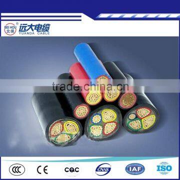 Best price 1~61core and 1.5~1000mm2 PVC sheathed and insulated electric power cable at rated voltage 0.6/1KV and 1.8/3KV