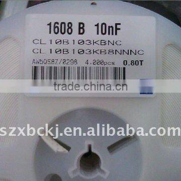 0.01uf 50V 1608 Chip Capacitor/ SMD Capacitor