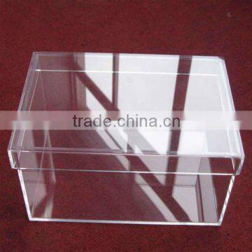 Manufacturing OEM customized clear perspex acrylic shoe box wholesale