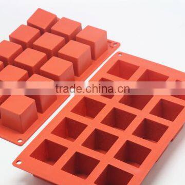 15 Cavity Silicone Brownie Mold Bread Mold Square Soap Mold photo-4