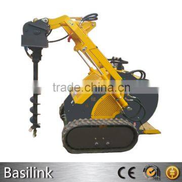 basilink BSL400 mini skid steer loader 26 hp diedel engine with auger attachment