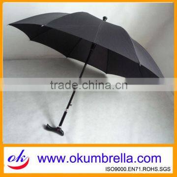 Automatic Straight Walking Stick Umbrella for Elder Man OK074 photo-4