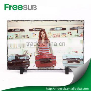 Hotsale polished L20*H15*W0.9CM blank nature edge sublimation coated large slate rocks