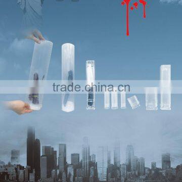 Printing Labelling Round Screw Twist Storage Visible Clear Plastic Tube HB photo-2