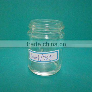 50ml clear glass spice jar