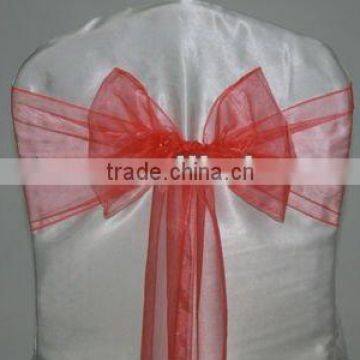 Plain Dyed Hotel/Banquet/Wedding Organza Chair Sash