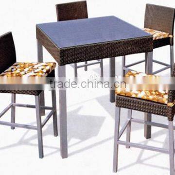 ZT-2023CT fashion rattan wicker stackable bar chair set