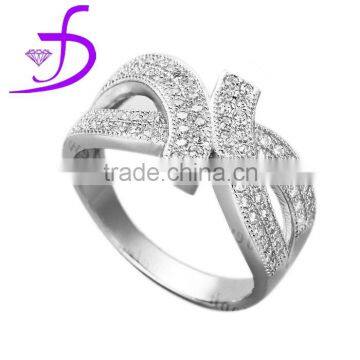 China factory direct sale 925 silver micro setting zircon ring