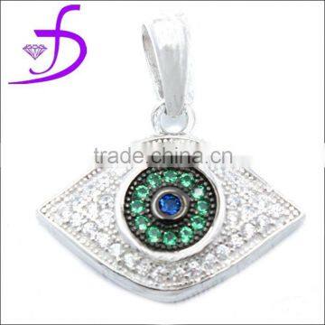 925 sterling silver evil eye pendant facotry jewelry with good zircon stone