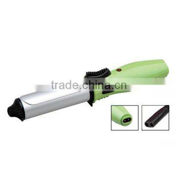 Mini cordless hair curling iron